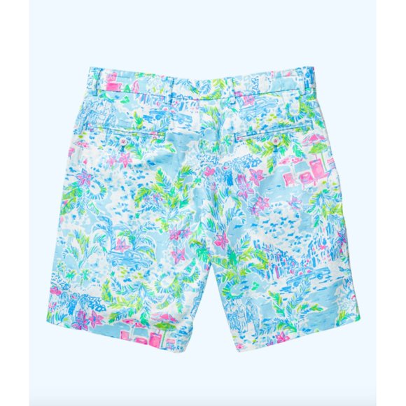 Lilly Pulitzer Beaumont Golf Shorts Mens Size 40 Loudmouth Print - Picture 3 of 6